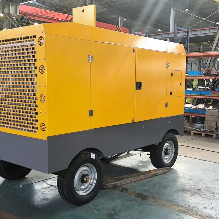 Compressor de Ar de Parafuso Port&aacute;til a Diesel