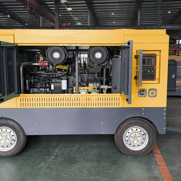 Compressor de Ar de Parafuso Port&aacute;til a Diesel