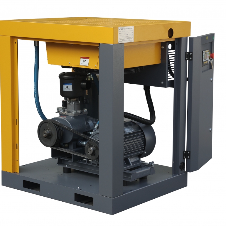 Compressor de Ar Parafuso com Acionamento por Correia (5-20 HP)