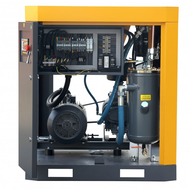Compressor de Ar Parafuso com Acionamento por Correia (5-20 HP)